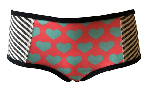 bamboo Stripey Hearts