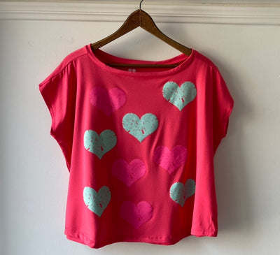 hearts - coral $58 -Sale-$30