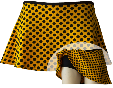swim skirt - yellow