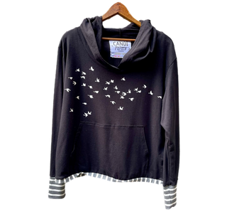 Bamboo Hoodie - birds