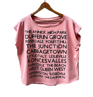 Toronto neighbourhoods -pink