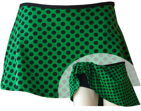 swim skirt - green